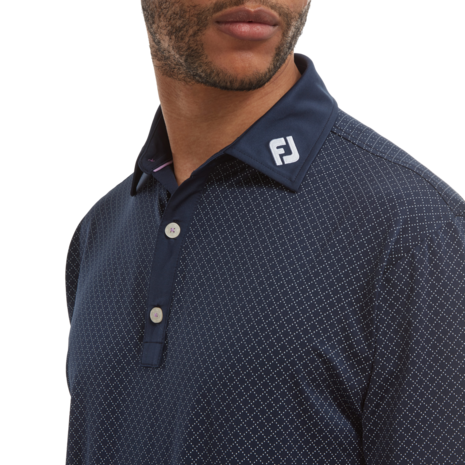 Footjoy Diamond Dot Print Navy White