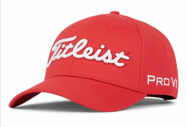 Titleist Tour Performance Cap Red White