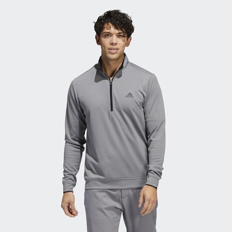 Adidas Lichtgewicht Quater Zipp Sweater Grijs