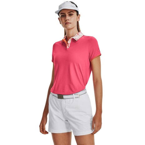 Under Armour Iso-Chill Dames Polo Perfection Metallic Silver