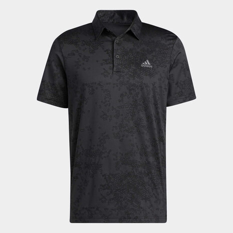 Adidas Jaquard Polo Carbon Black