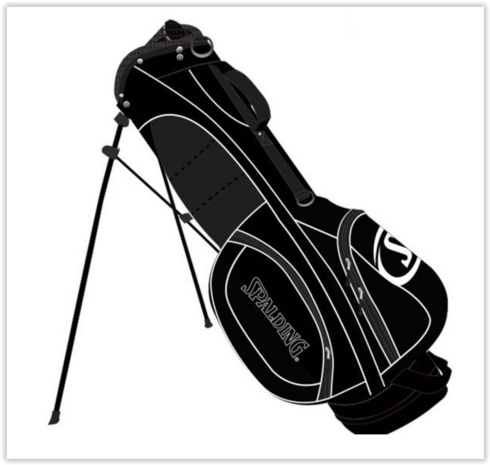 Spalding 7-inch Standbag Zwart Wit