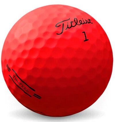 Golfballen Titleist TruFeel Mat Rood