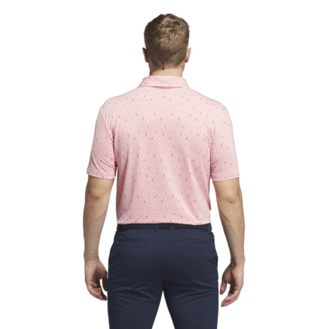 Adidas ULT365 All Over Print Heren Golfpolo Roze 