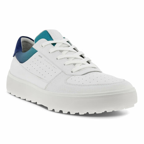 Golfschoenen Ecco M Golf Tray Wit Blauw