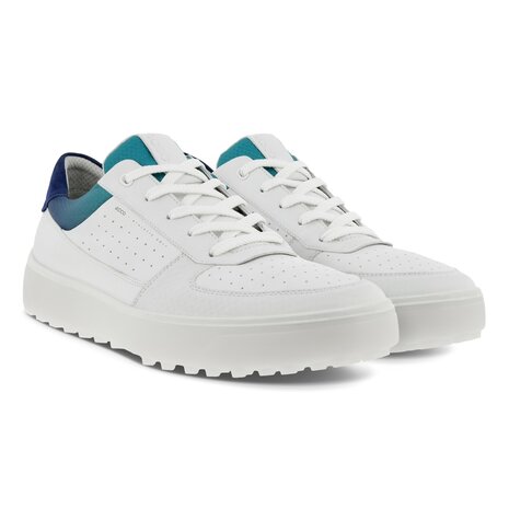 Golfschoenen Ecco M Golf Tray Wit Blauw