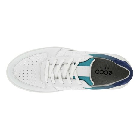 Golfschoenen Ecco M Golf Tray Wit Blauw