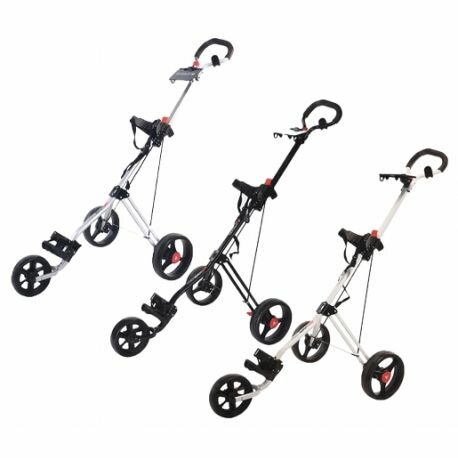 Fastfold Force 3 wheel Golf trolley Silver