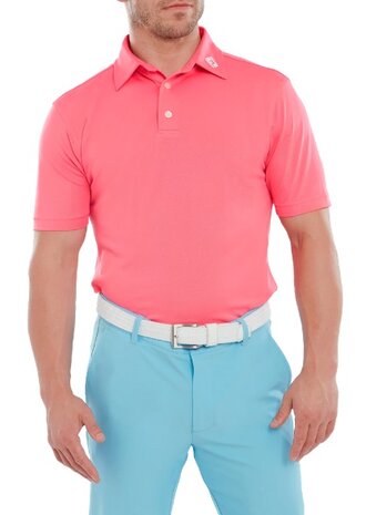 Footjoy Stretch Pique Heren Polo Shirt Fuchsia