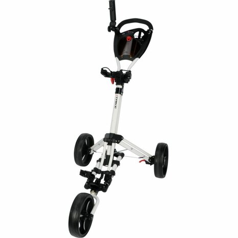 Fastfold HD 3 Wiel Golftrolley Wit Inclusief gratis Parapluhouder