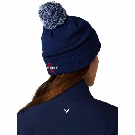 Callaway Dames Pom Beanie Navy