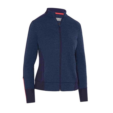 Callaway Heathered  Fleece Midlayer Donkerblauw