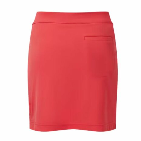 Footjoy Dames Skort Gingham Trim Rood