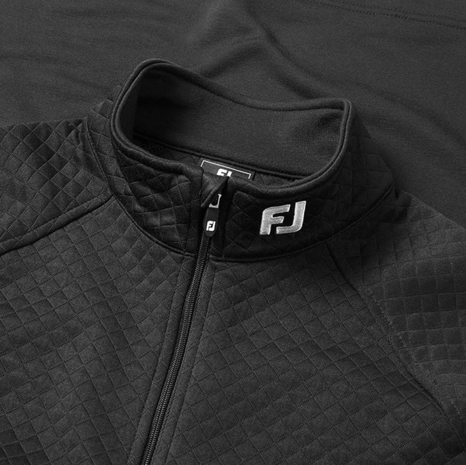 Footjoy Jacquard Thermal Cout Heren Midlayer Zwart