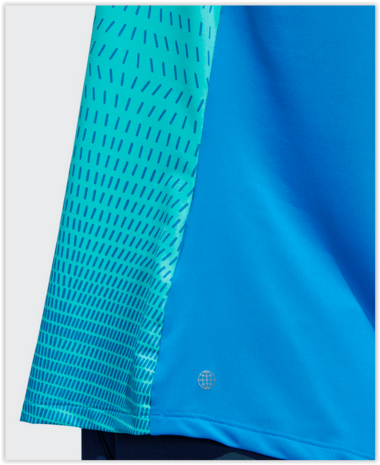 Adidas Sleeveless Golf Shirt Blurus