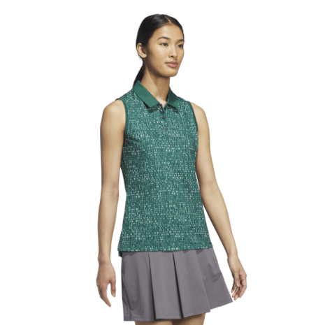 Adidas W UlT Printed Mouwloze Dames Polo Groen