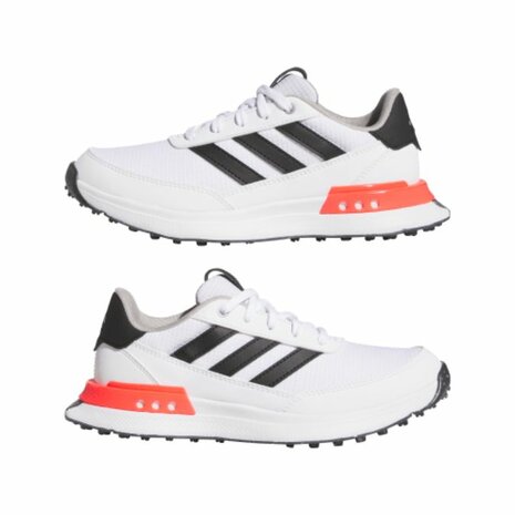 Adidas S2G SL 24 Kindergolfschoenen Wit Zwart Rood