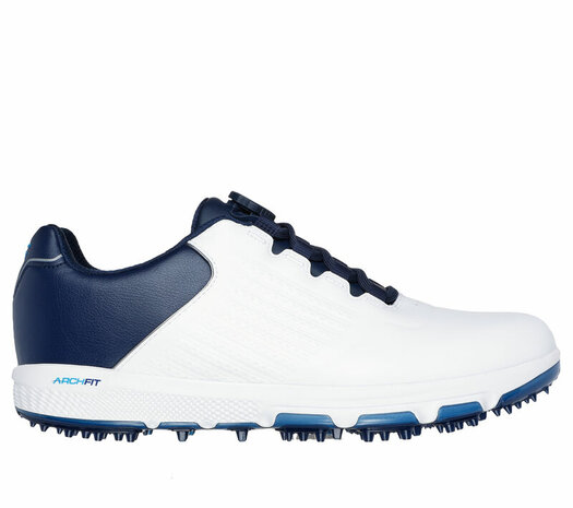 Skechers Go Golf Pro 6 SL Twist  Wit Charcoal Heren Golfschoenen