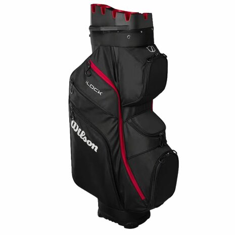 Wilson Staff I-Lock Cartbag Zwart Rood