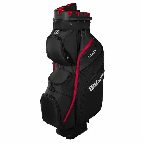 Wilson Staff I-Lock Cartbag Zwart Rood