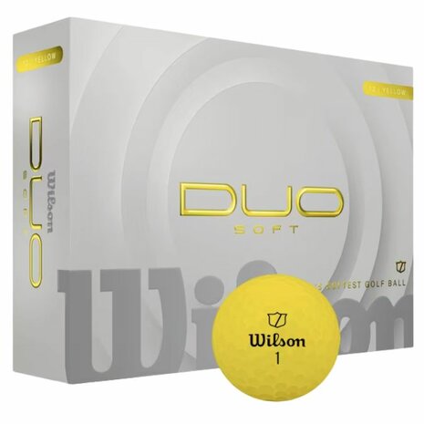 Wilson Staff Duo Soft Golfballen Geel 2025