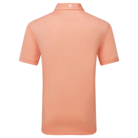 Footjoy Stretch Pique Heren Polo Shirt Solid Papaya