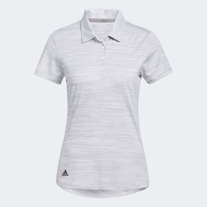 Adidas Spaced Dyed Dames Golfpolo Wit Zwart