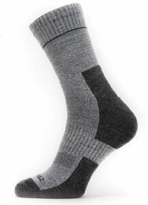 Sealskinz Solo QuickDry Ankle Length Socks Grijs Navy 39-42