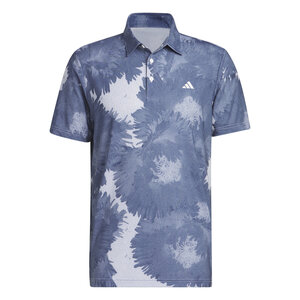 Heren Golfpolo Adidas Flower Mesh Navy