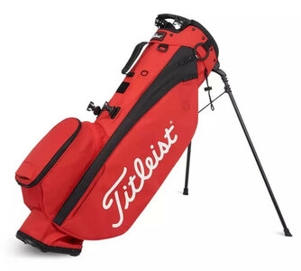 Titleist Players 4 Standbag Rood Zwart