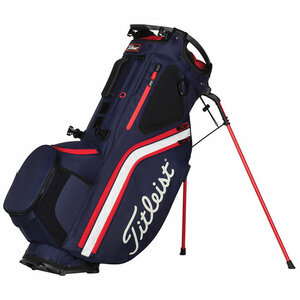 Titleist Hybrid 14 Standbag Navy Wit Rood