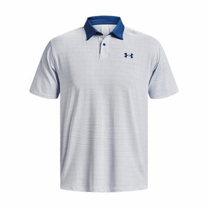 Under Armour T2G bedrukte polo wit blauw Mirage