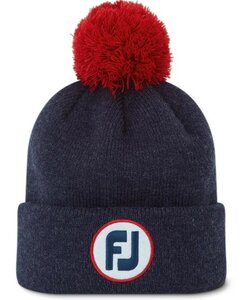 Footjoy Solid Pom Navy Rood