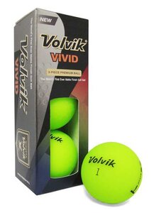 Volvik Vivid Golfballen Sleeve Lime