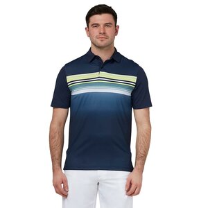 Callaway Fluid Stripe Geventileerde Heren Golfpolo Peacoat Maat M