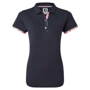 Footjoy Trim Pique Dames Polo Navy