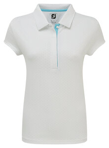 Footjoy Smooth Pique Pin Dot Wit Dames Polo