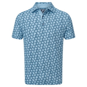 Footjoy Shadow Palm Print Pique Dusk Blue Maat: Small