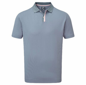 Footjoy Solid Stripe Placket Pique Graphite