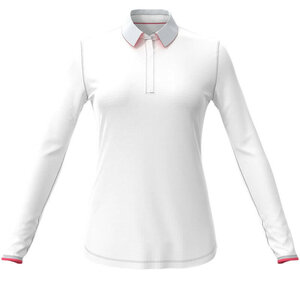 Under Armour Zingerpolo met lange mouwen wit