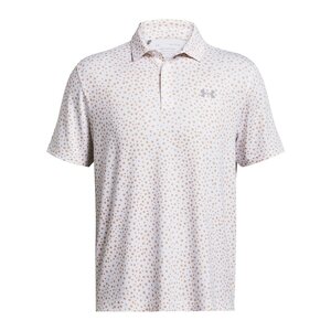 Under Armour Playoff Golfpolo 3.0 Printed-Tudor Rose White