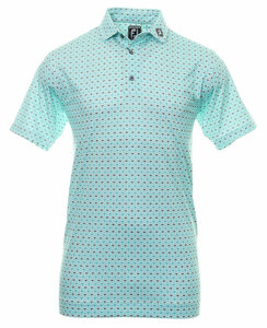 Golfpolo Heren Footjoy Half Moon Geo Print