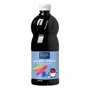 L&B Plakkaatverf Redimix Black 1L