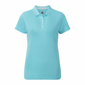 Footjoy Stretch Pique Polo Shirt Aqua