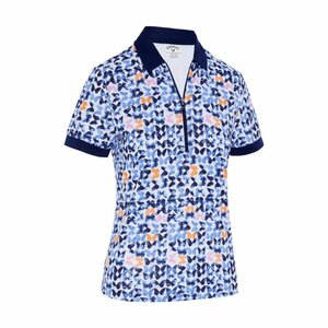 Dames Golfpolo Callaway Metamorphosis Butterfly Pattern Golf Polo