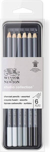 Winsor&Newton 6 Houtskool Potloden