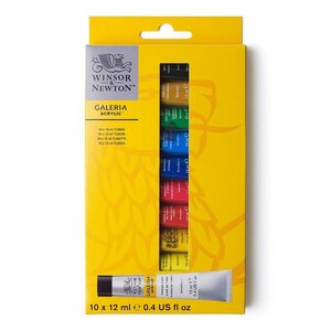 Winsor&amp;Newton Galeria Acrylic 10x 12ml Verfset