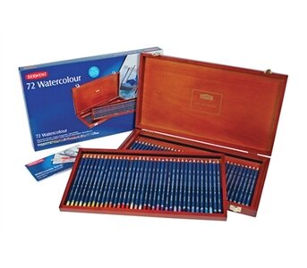 Derwent watercolour wood box 72-pieces